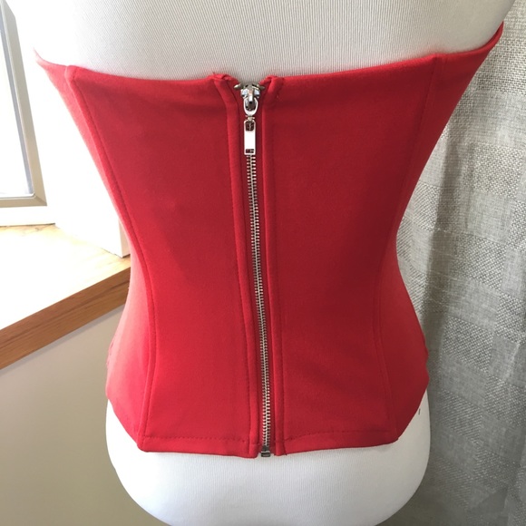 COPY - Gorgeous Red Zipper Bustier! - Picture 2 of 3